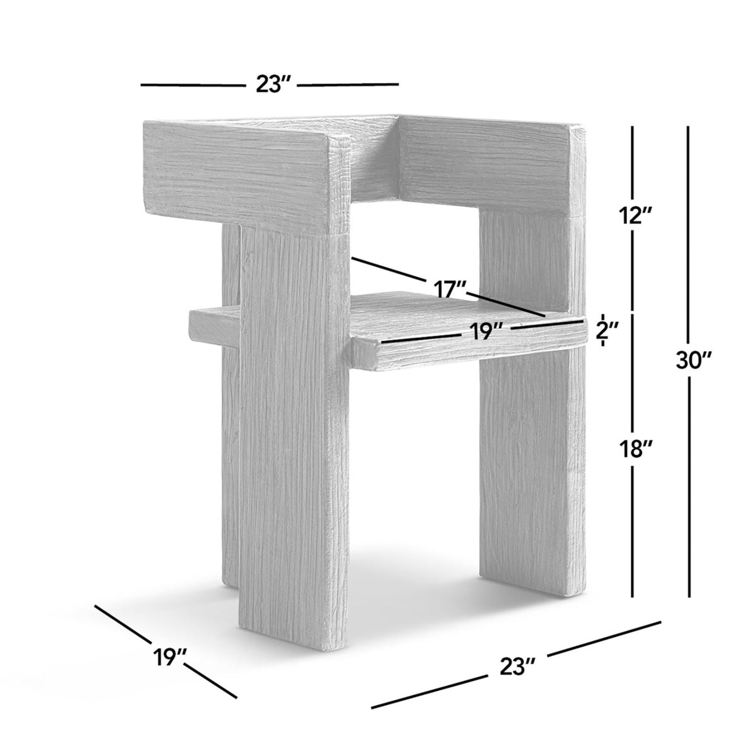 Avenel - Sculptural Block Accent Chair