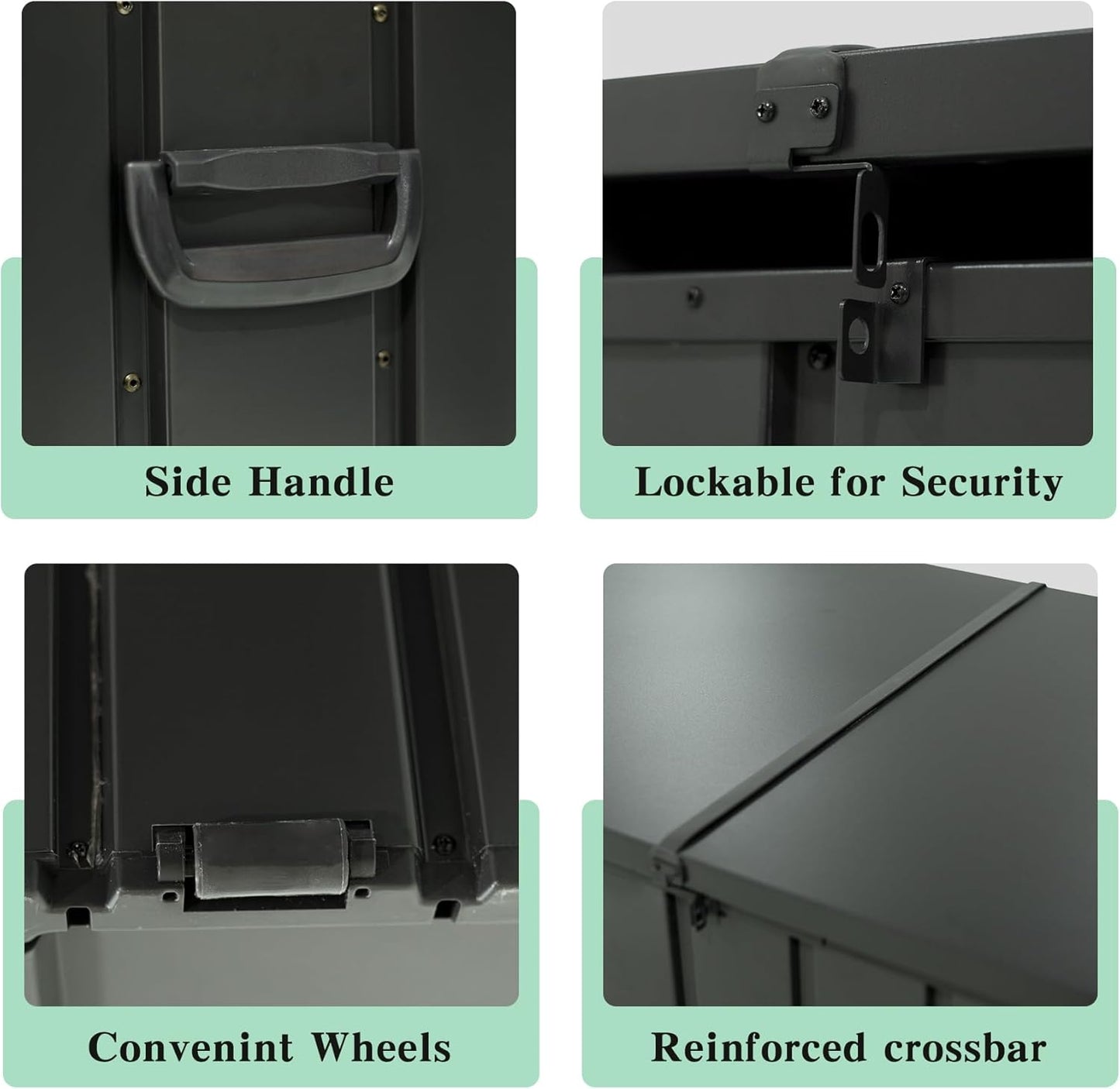 200 Gallon Metal Deck Box with Lockable Lid
