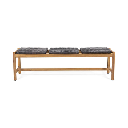 Cambria Rustic 3 Seater Bench - Teak