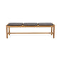 Cambria Rustic 3 Seater Bench - Teak
