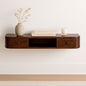 Lunar - 2 Drawer Floating Console - Chestnut