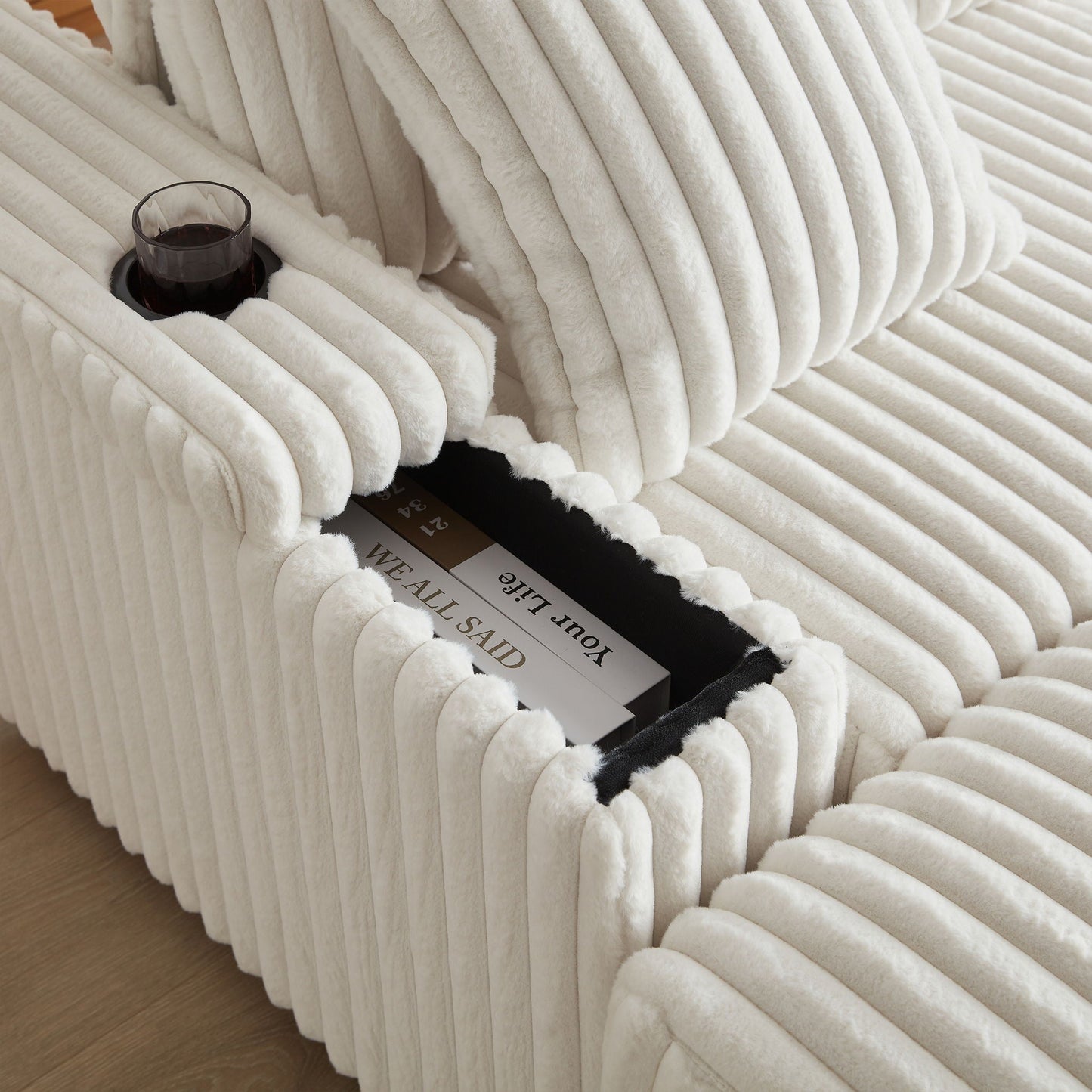 3 Seater Sofa With 2 Ottomans For Living Room