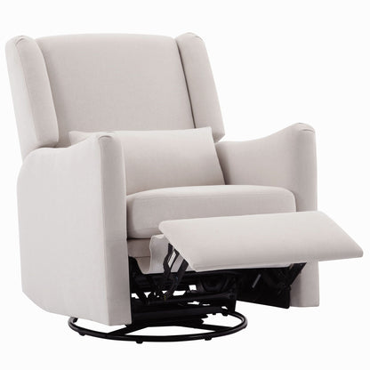 Wide Wingback Swivel Glider Rocker Recliner Chair