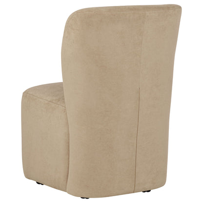 Jaelynn Upholstered Parsons Dining Side Chair Tan (Set of 2)