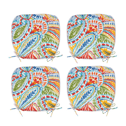 Outdoor Patio Chair Cushions, Set of 4 - U-Shape, Water-Repellent