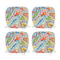 Outdoor Patio Chair Cushions, Set of 4 - U-Shape, Water-Repellent