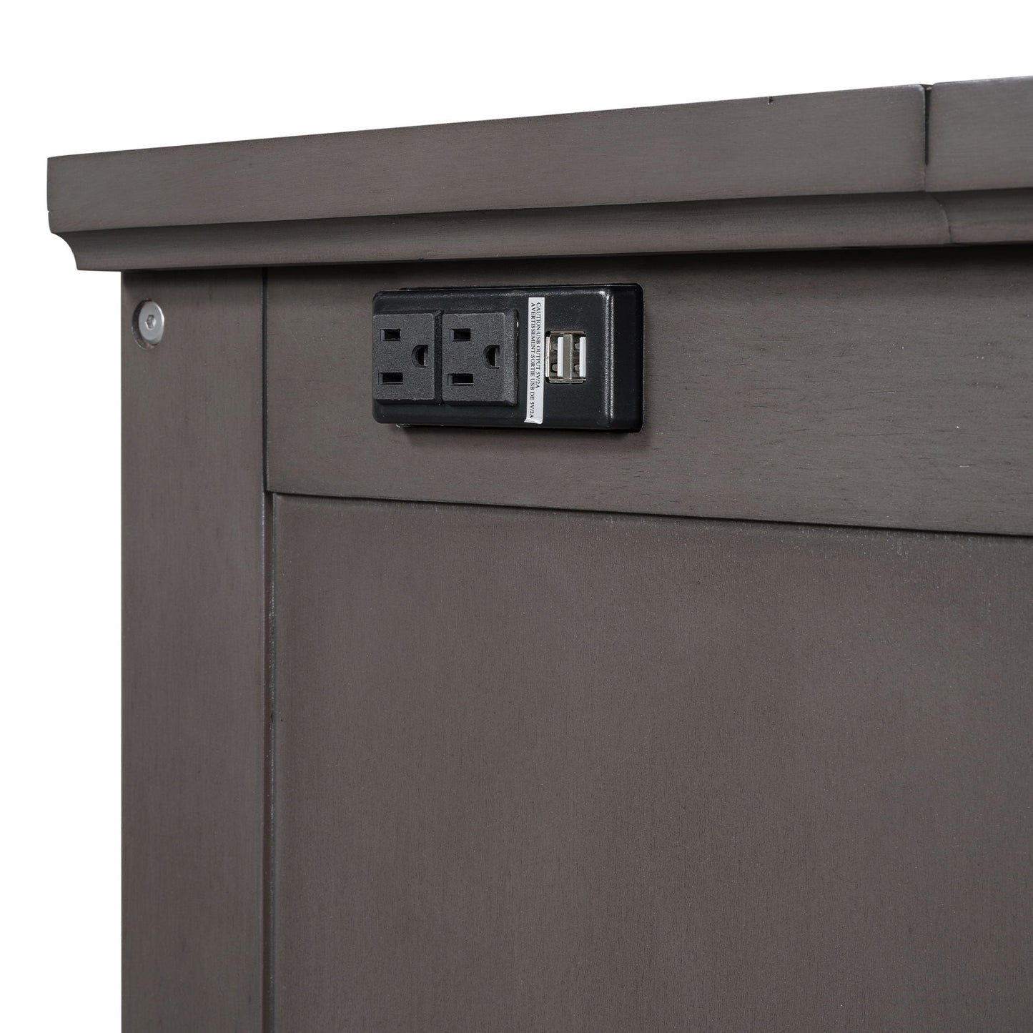 Murphy Bed Chest Cube Cabinet With Charging Station And Large Storage Drawer
