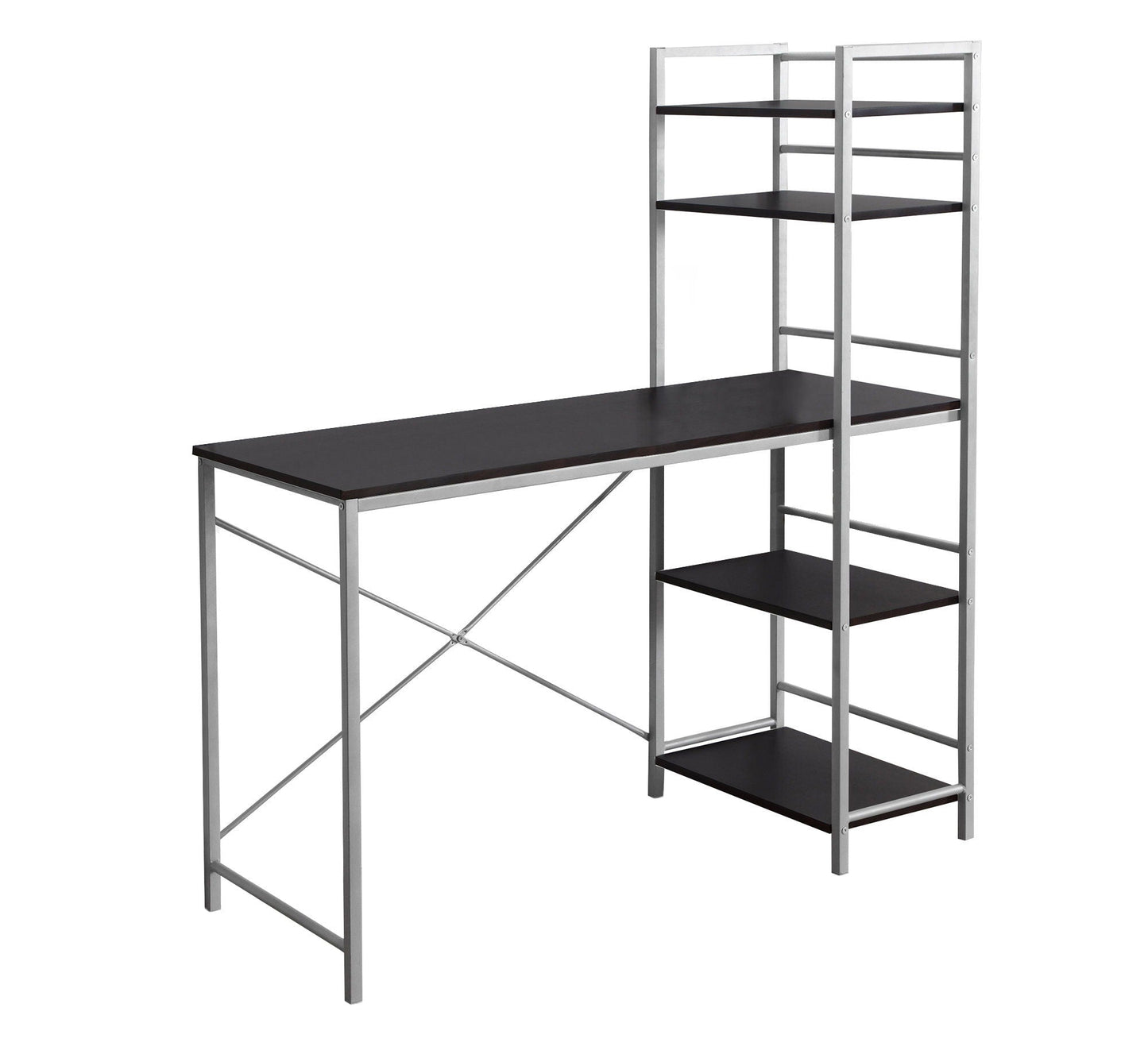 Computer Desk for Home Office with Laptop Storage Shelves