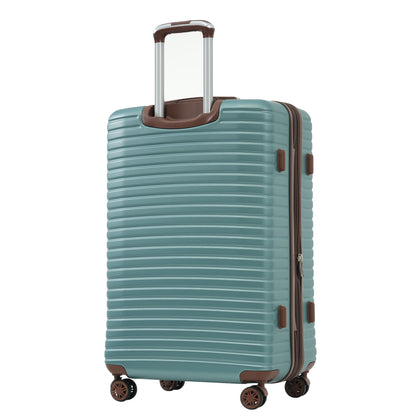 4 Piece Luggage Suitcase Set, Hard Shell Lightweight Expandable Travel Luggage With 4 Packing Cubes