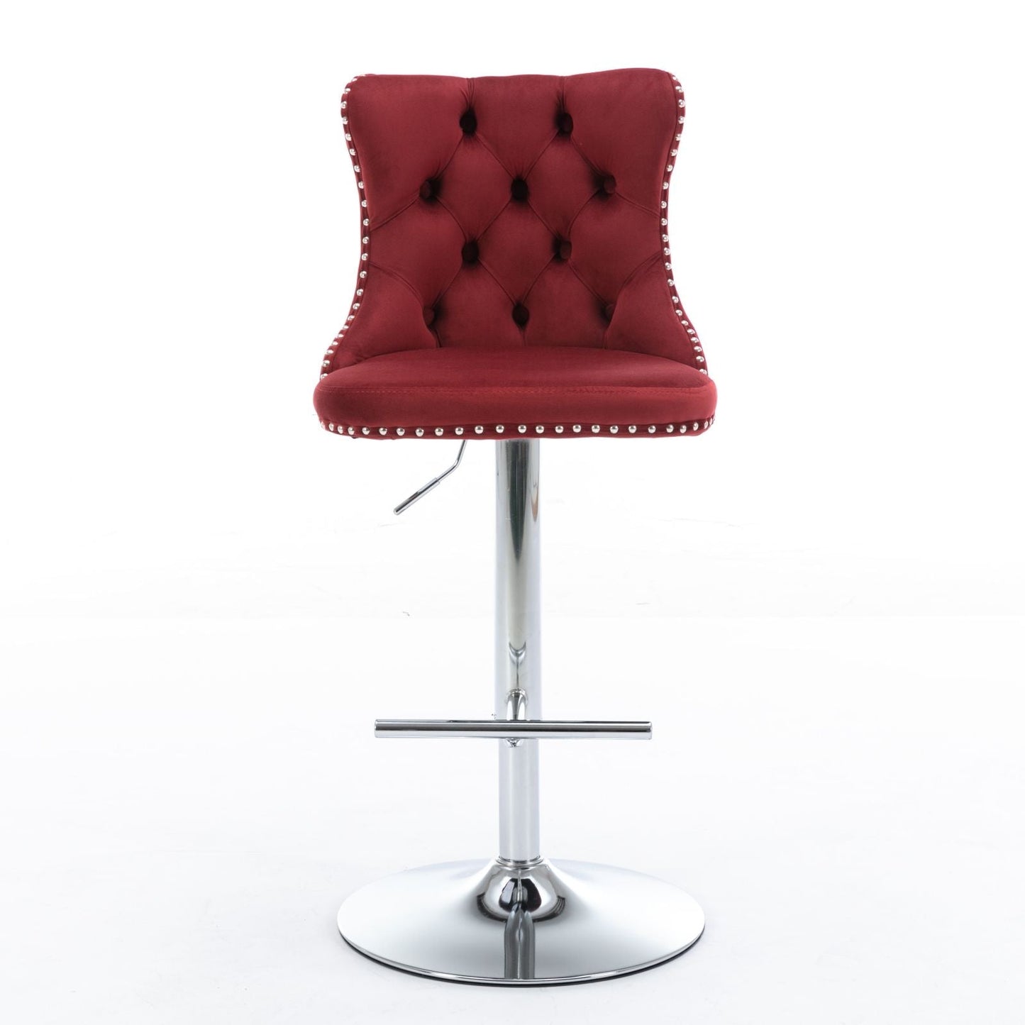 Swivel Adjustable Height Barstools Set of 2