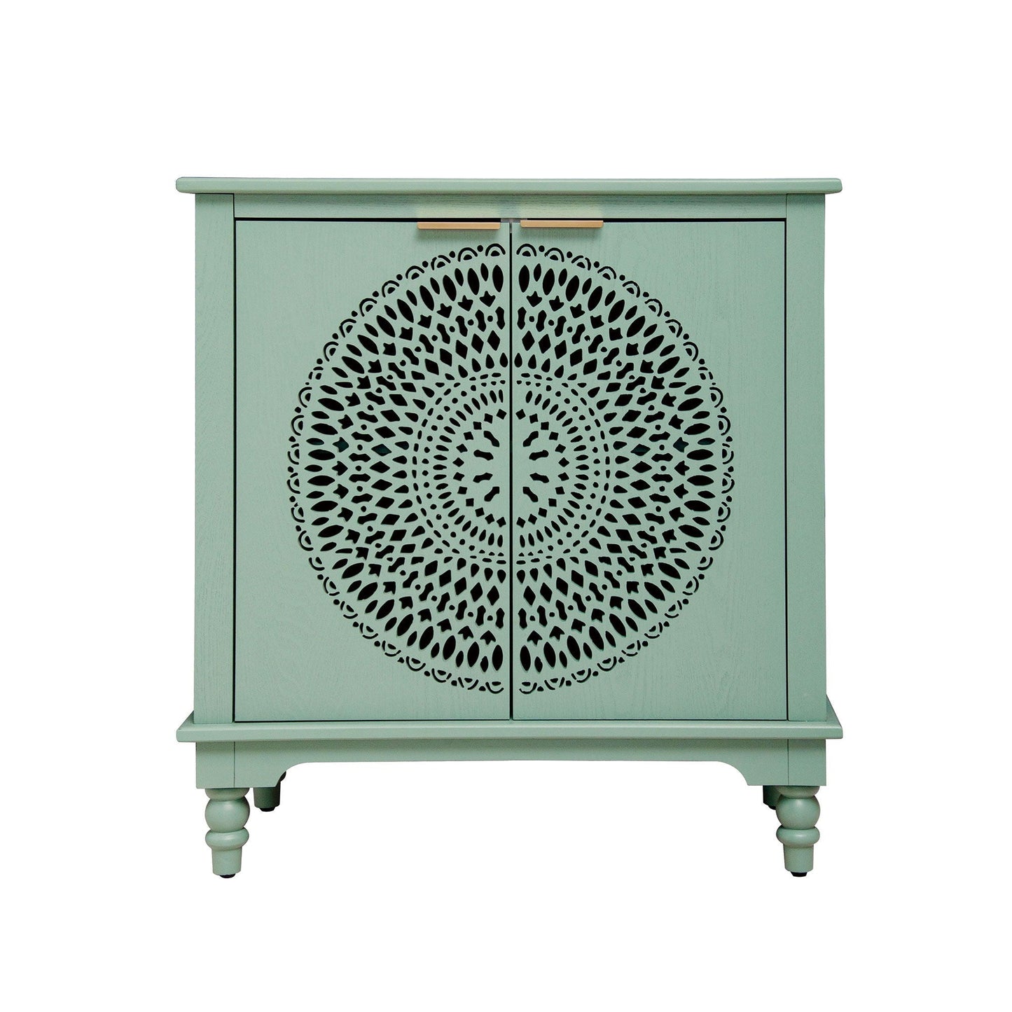 Hollow - Carved 2 Doors Accent Cabinet