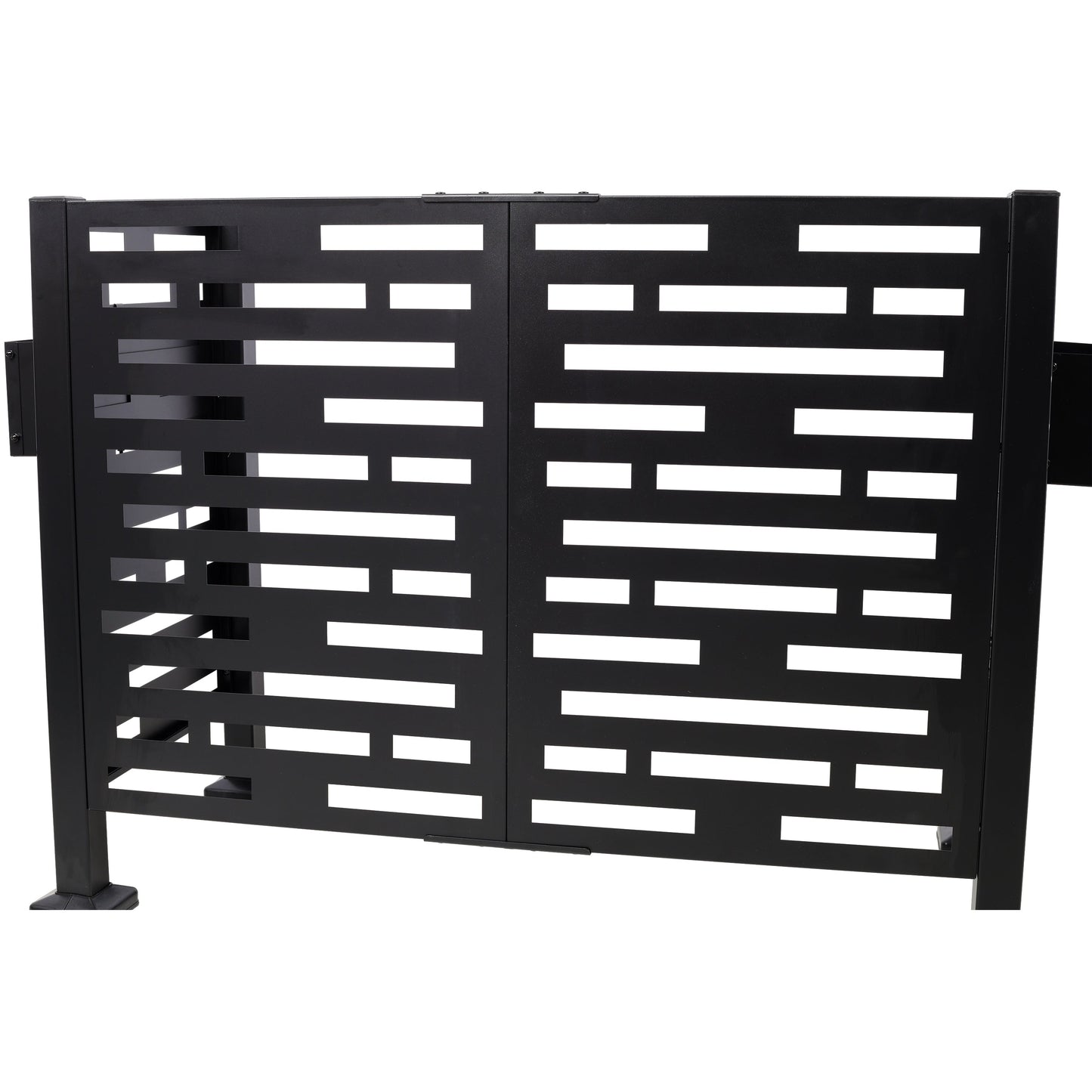 4x2 Ft Metal Air Conditioner Fence with Planter Boxes