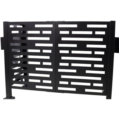 4x2 Ft Metal Air Conditioner Fence with Planter Boxes