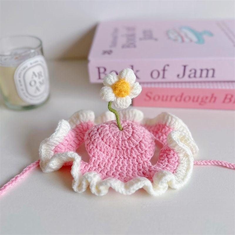 Pet Hat Dog And Pet Headwear Cute 3D Knitted Wool Bonnet Finished Cat Item