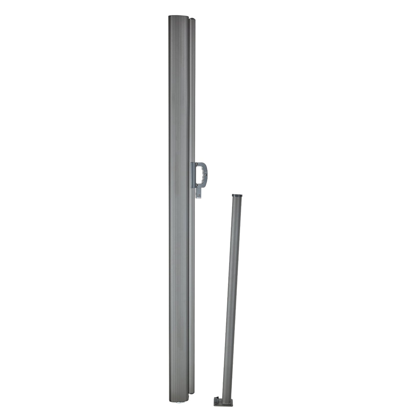 Retractable Side Awning, 71''-118'' Full Aluminum Rust-Proof Outdoor Privacy Screen
