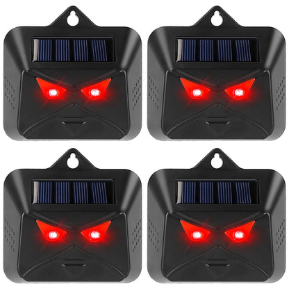 4Pcs Solar Predator Control Light Coyote Deterrent Deer Bird Repeller Lamp Animal Repellent for Garden Farm