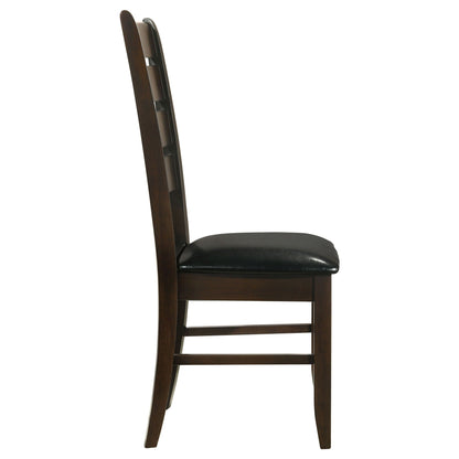 Padded Seat Side Chairs With Tapered Slats (Set of 2)