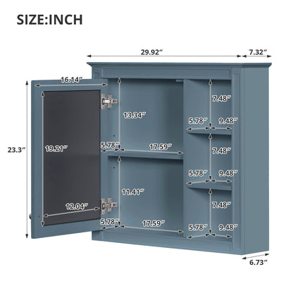 Modern Wall-Mounted Medicine Cabinet With Mirror