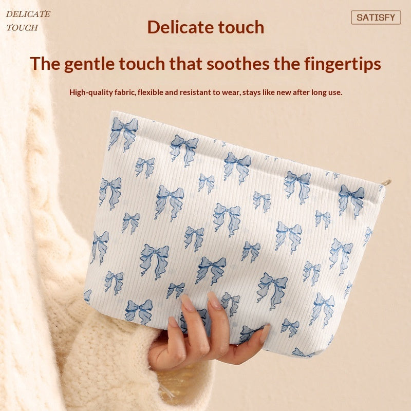 New Corduroy Clutch Cosmetic Bag For Women
