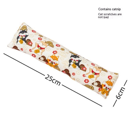 Creative Catnip Pillow Cat Teaser Toy Cat Pillow Pet Supplies Bite Grinding Claw Cross-border Amazon Hot