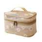 Mesh Cosmetic Bag, Small Daisy Beach Wash Bag, Travel Women's Simple Storage Bag, Go Out Portable Mesh Shower Tote Bag,