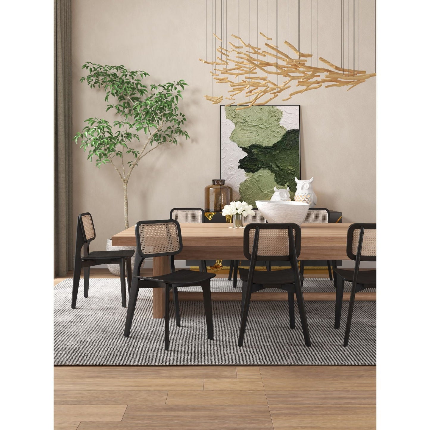 Versailles - Dining Chair With Cane Backrest (Set of 2)