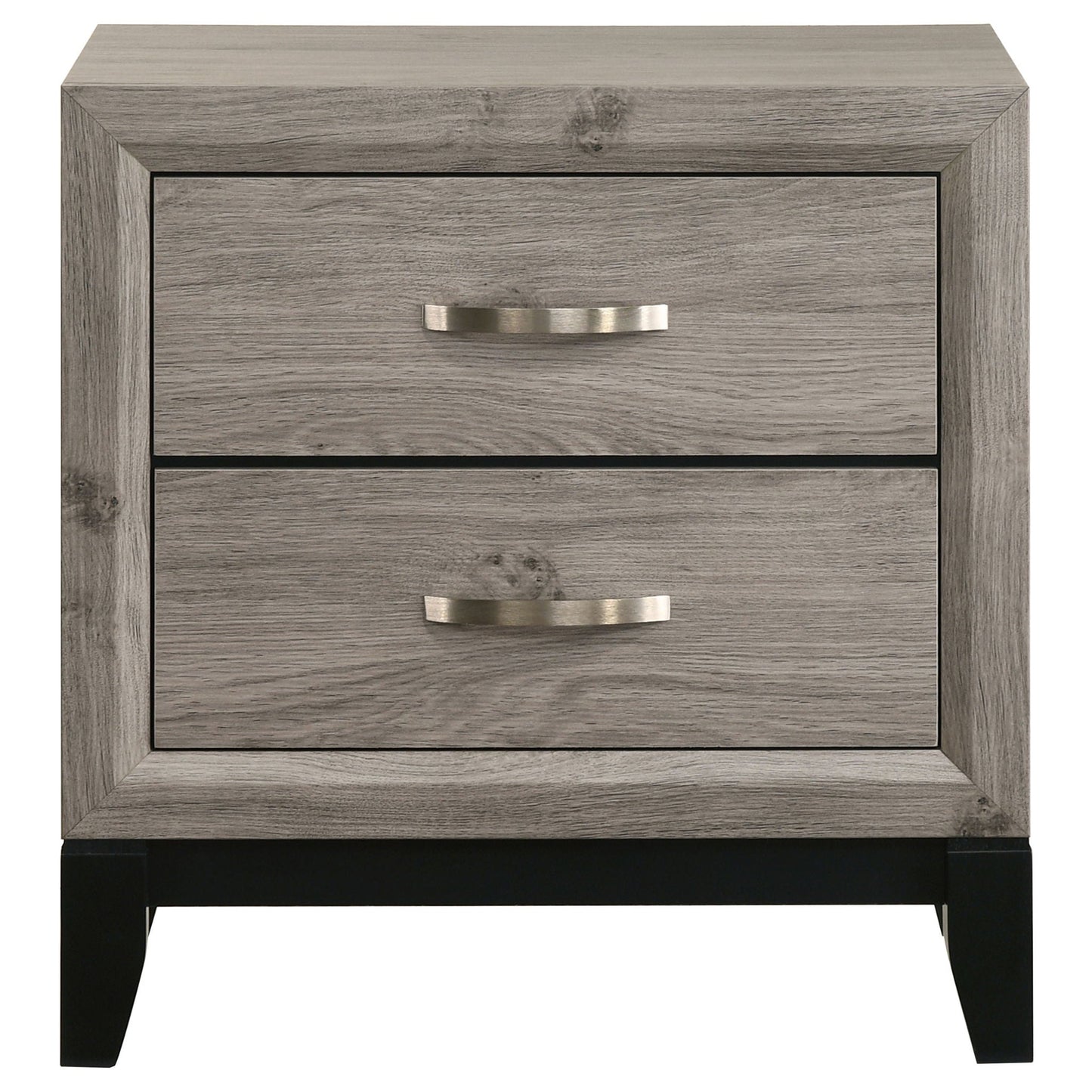 Valen 2-drawer Nightstand Bedside Table Light Taupe