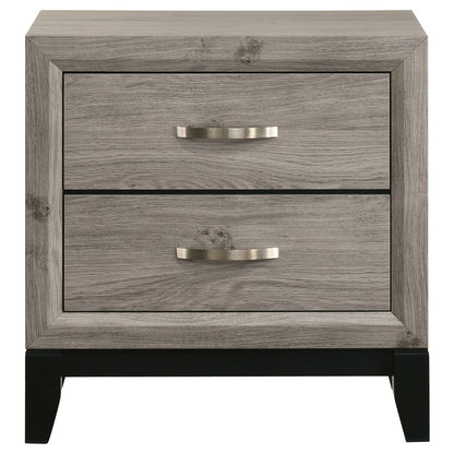 Valen 2-drawer Nightstand Bedside Table Light Taupe