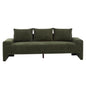 Algora 84.5 in. 3 Seater Modern Upholstered Velvet Sofa, Moss