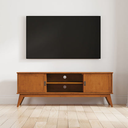 Draper - Handcrafted Mid Century Low TV Media Stand