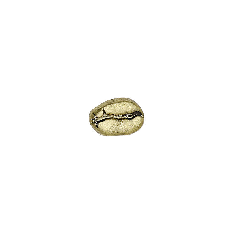 Metal Coffee Bean Brooch Lapel Pin Accessory