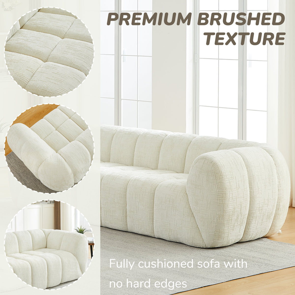 Chenille Pure Foam Sofa