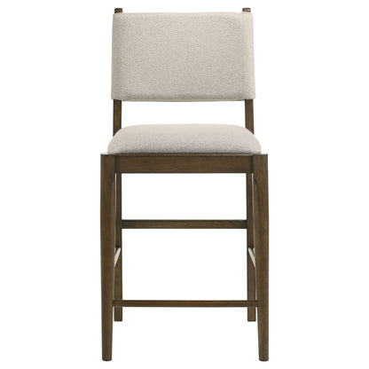 Ottowa Upholstered Counter Side Chair Brown (Set of 2)