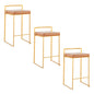 Fuji - Contemporary / Glam Design Counter Stool (Set of 2)