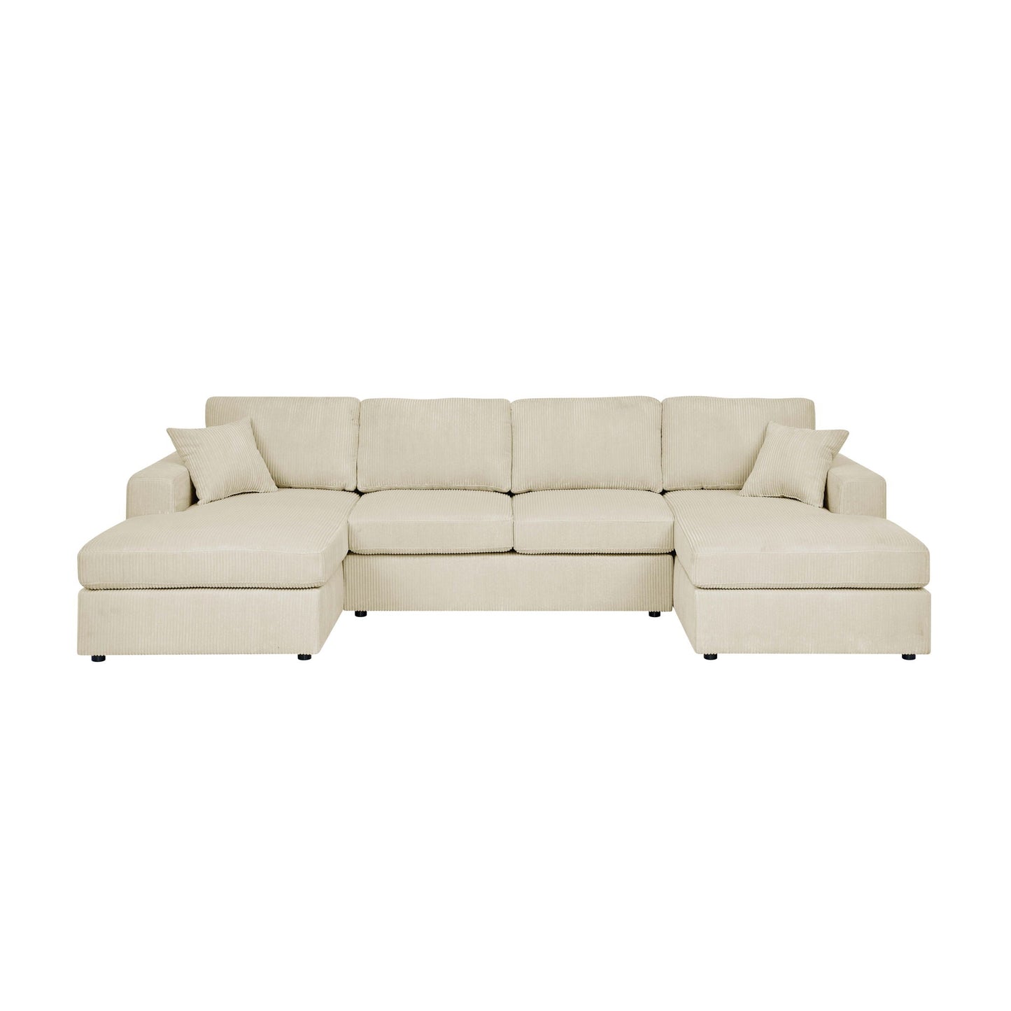 3 Piece Double Chaise Sectional Sofa