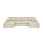 3 Piece Double Chaise Sectional Sofa