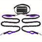New Product Amazon Cross-Border Pet Dog Running Leash Set Reflective Night Running Waist Bag