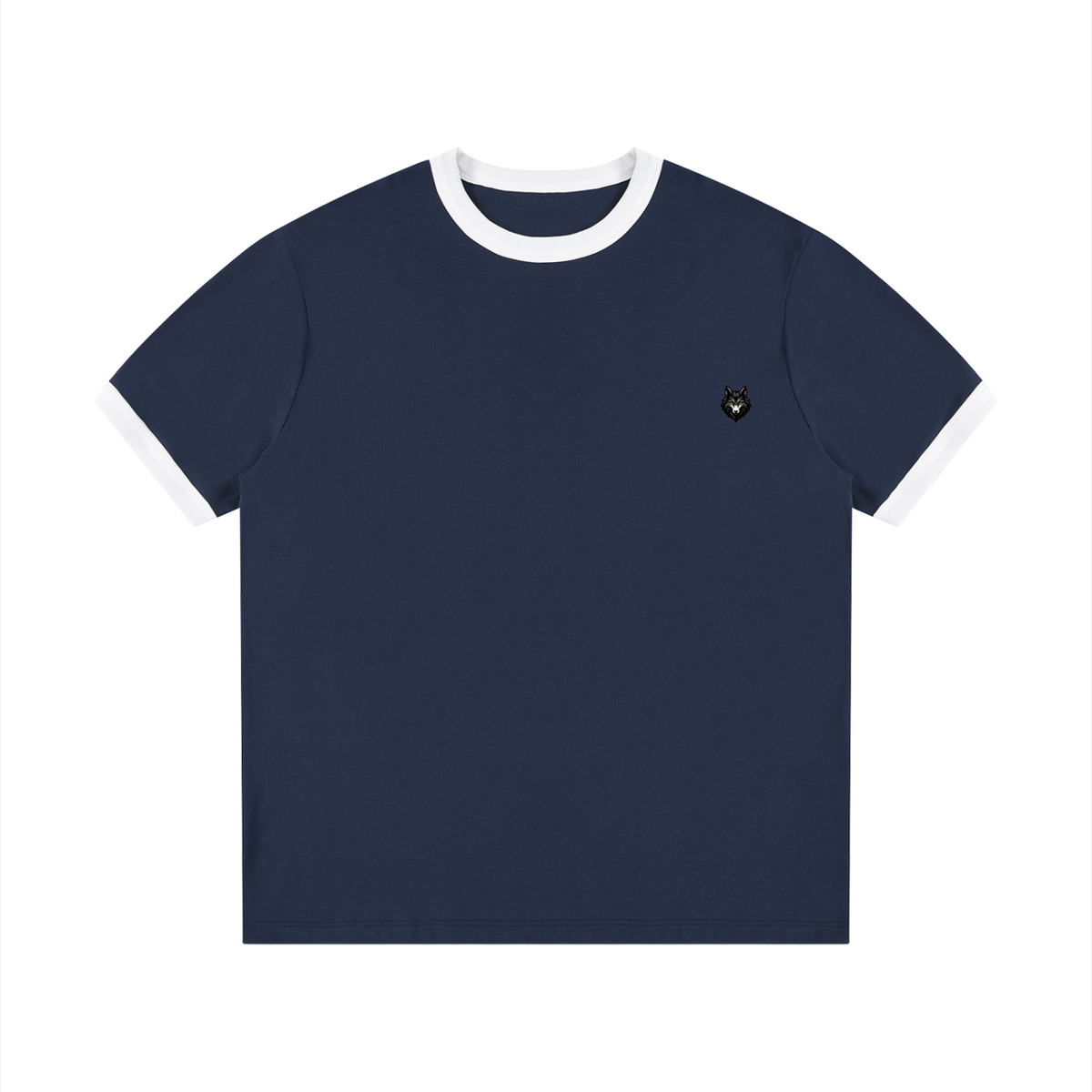 Loki & Ivy Contrast Edge Ribbed Crewneck T-Shirt