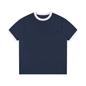 Loki & Ivy Contrast Edge Ribbed Crewneck T-Shirt