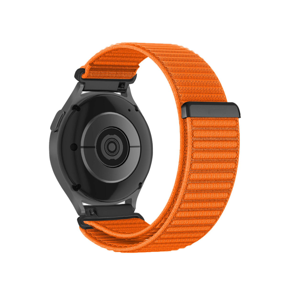 Nylon Braided Watch Strap With A Rugged Mountain-inspired Pattern
