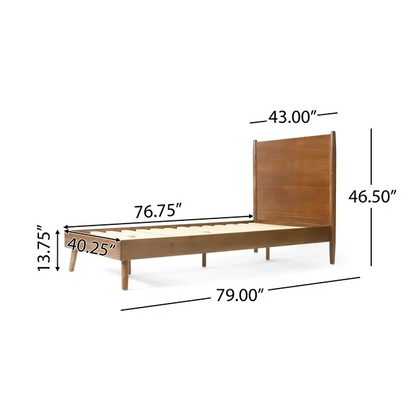 Cohron Solid Wood Platform Bed (Twin Bed)