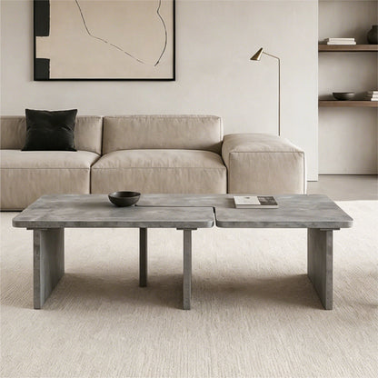 Modular Concrete Coffee Table Set of 2