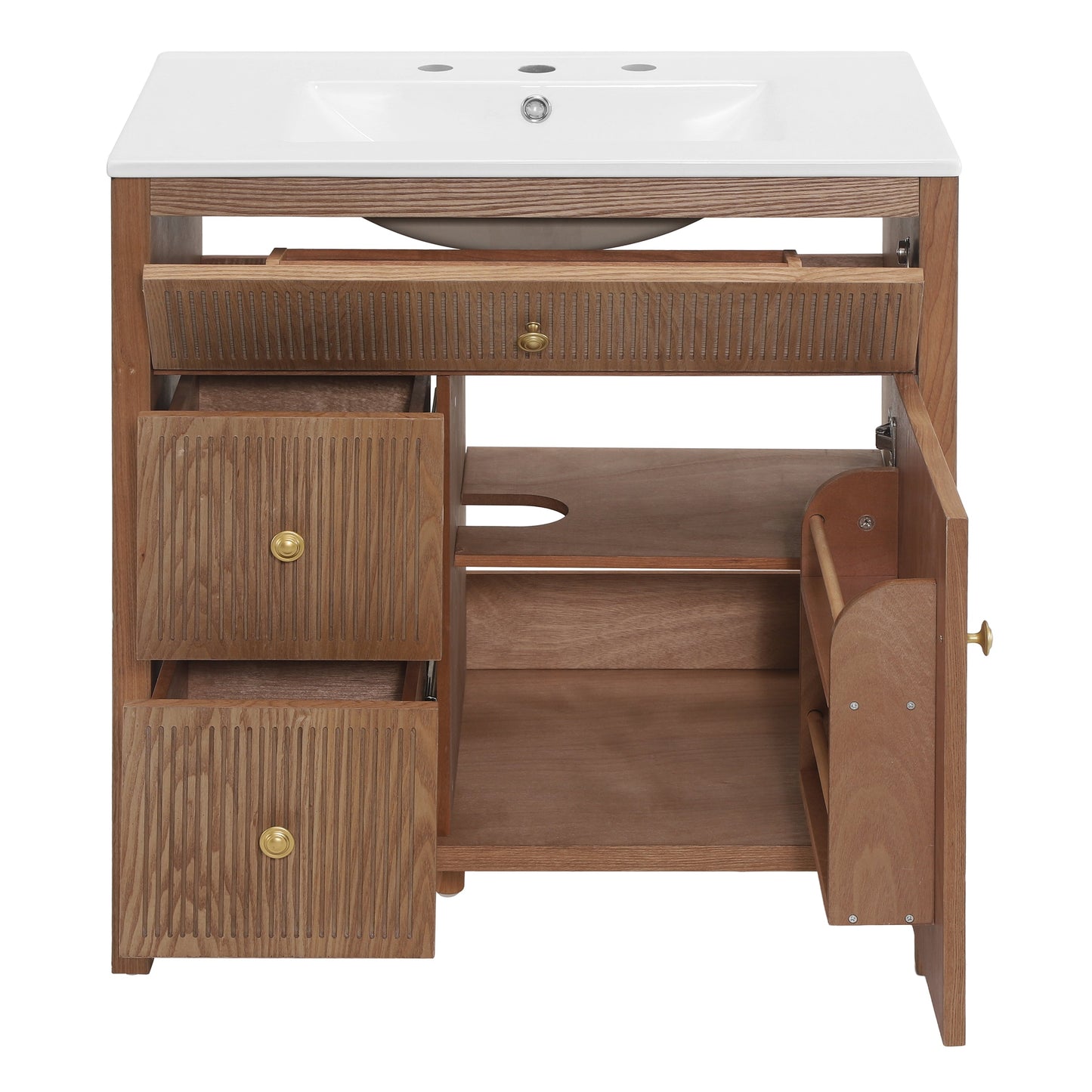 30 Inch Freestanding Farmhouse Bathroom Vanity