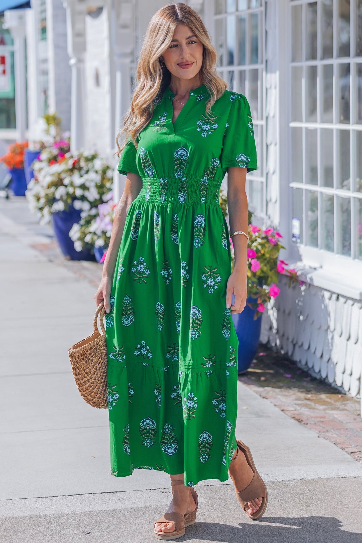 Davina Ruffle Hem Maxi Dress