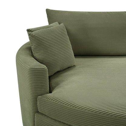Oversized Double Chaise Lounge Sofa With USB Ports