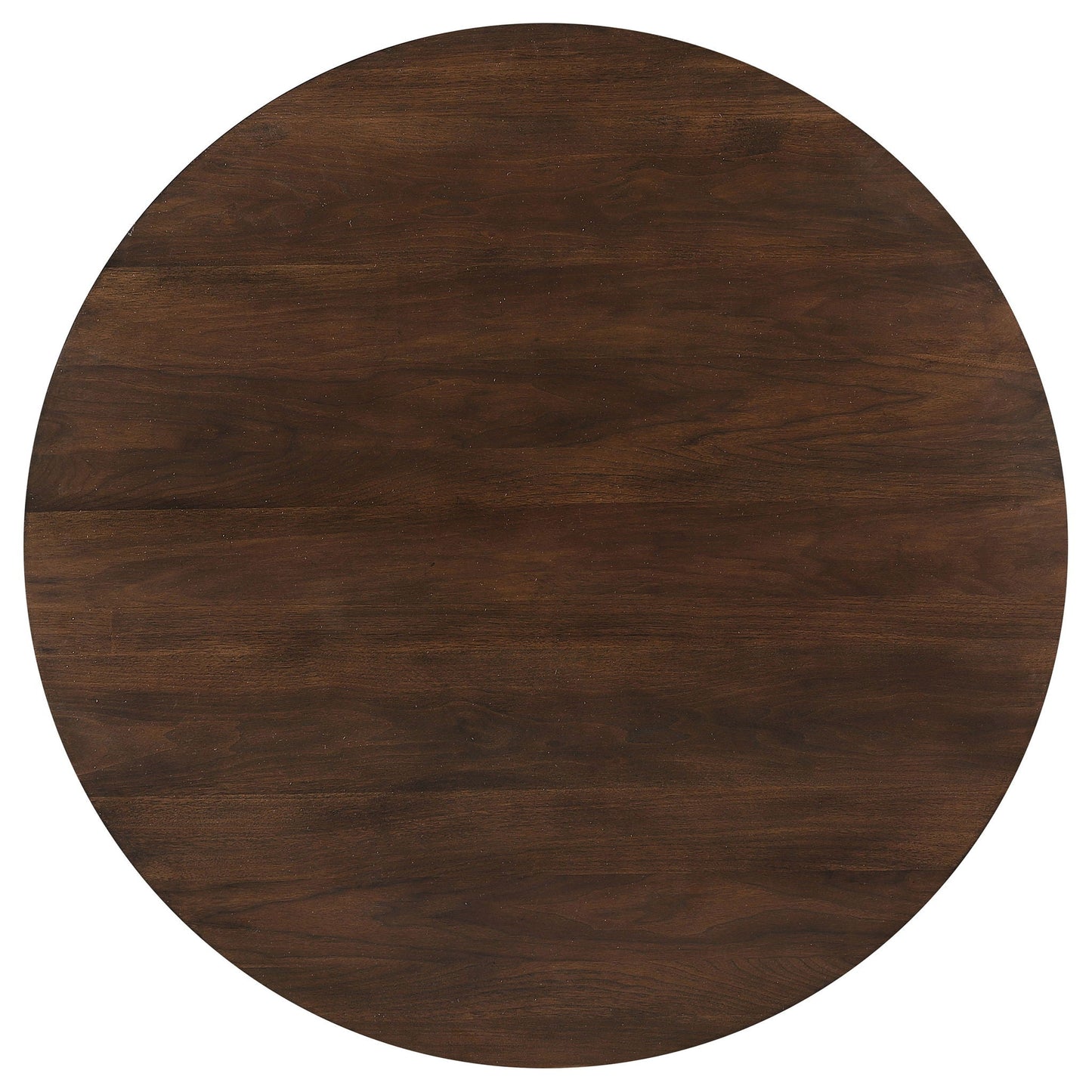 Shirley - 5 Piece Round Dining Table Set With Cushioned Chairs - Dark Walnut