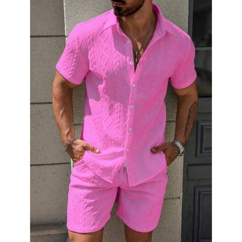 Fashionable Mens Casual Shirt Set