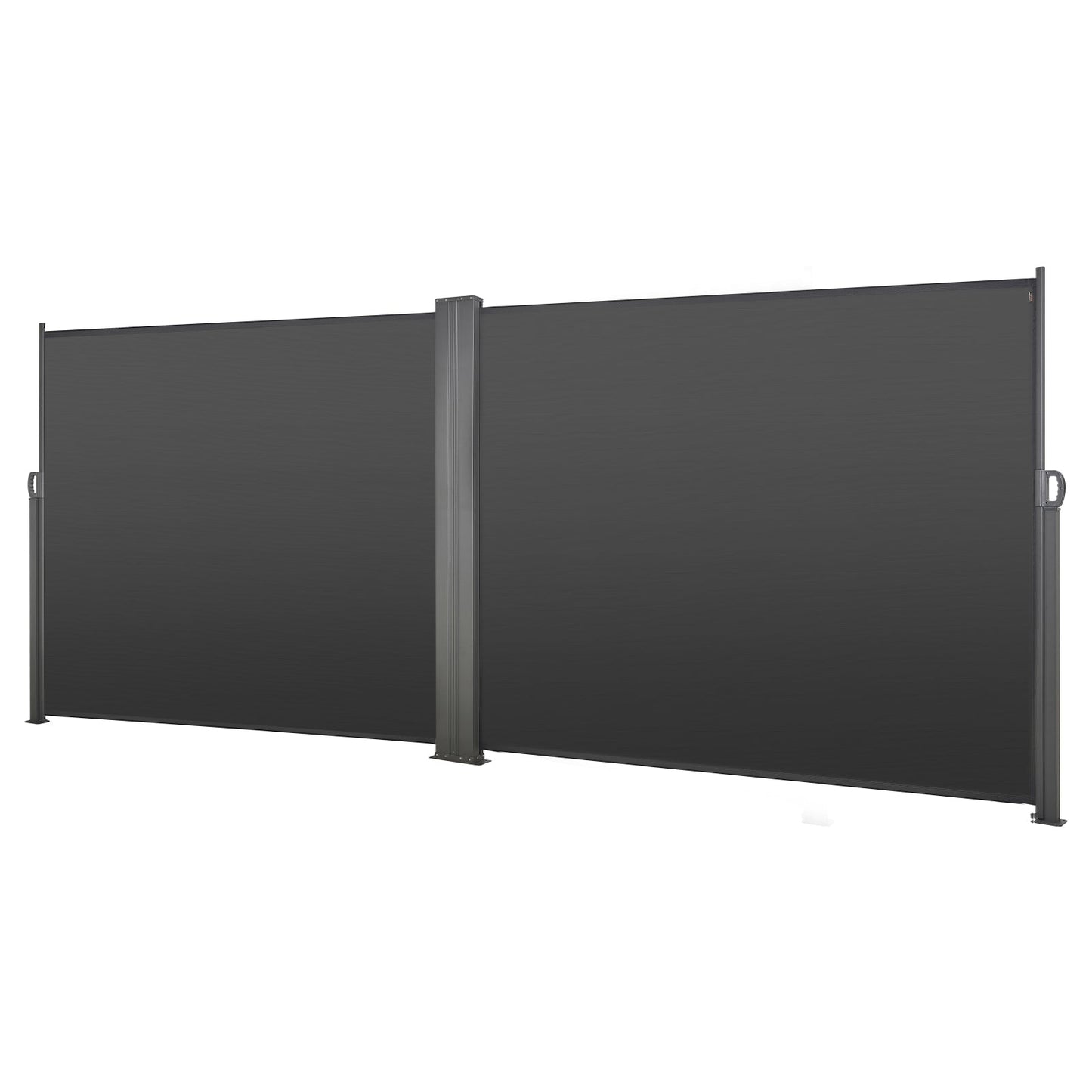 Retractable Side Awning, 71" x 236" Patio Screen with Waterproof Polyester Fabric