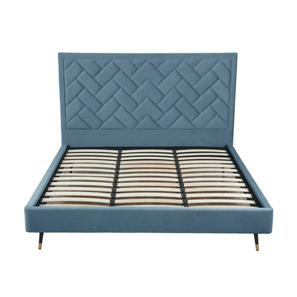 Crosby - Bed With Upholstered Headboard And Slats