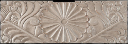 Hand-Carved Accent Cabinet with Drawer and Doors